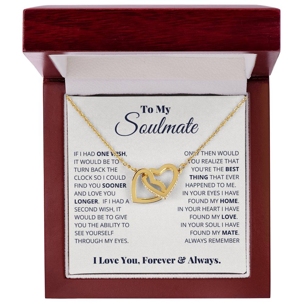 To My Soulmate – I Love You, Forever & Always Necklace