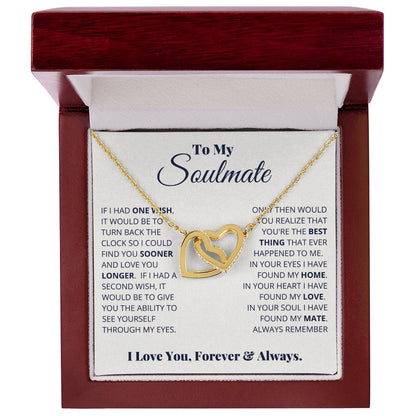 To My Soulmate – I Love You, Forever & Always Necklace