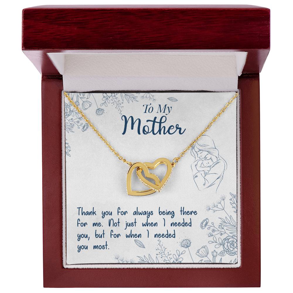 To My Mother – Thank You For Always Being There Necklace