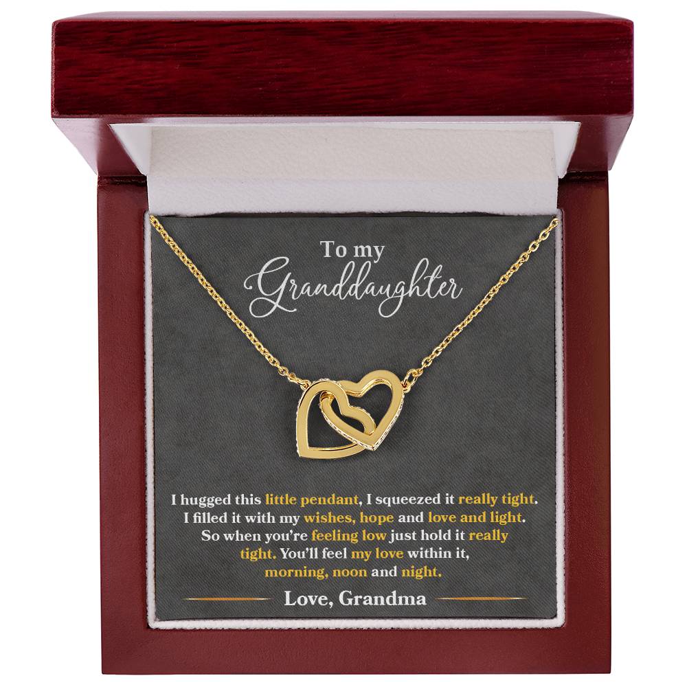 To My Granddaughter – You'll Feel My Love Within This Necklace