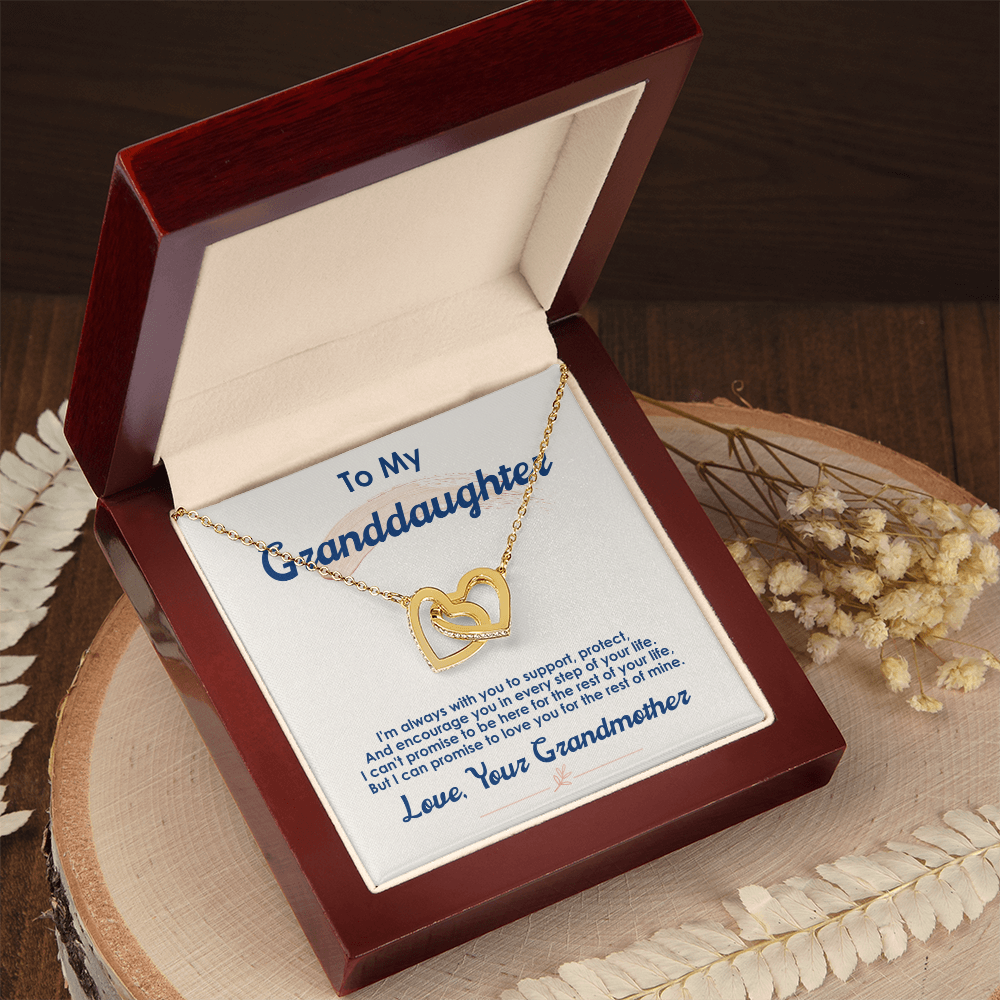 To My Granddaughter – I Love You For The Rest Of My Life Necklace