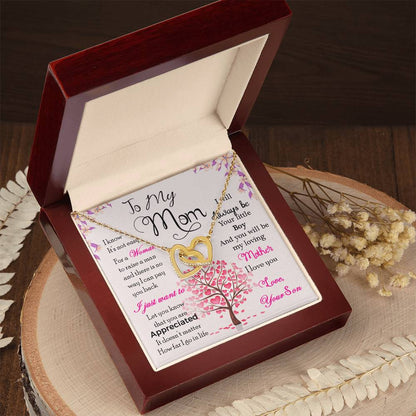 To My Mom – I Know It's Not Easy, Thank You For Everything Necklace