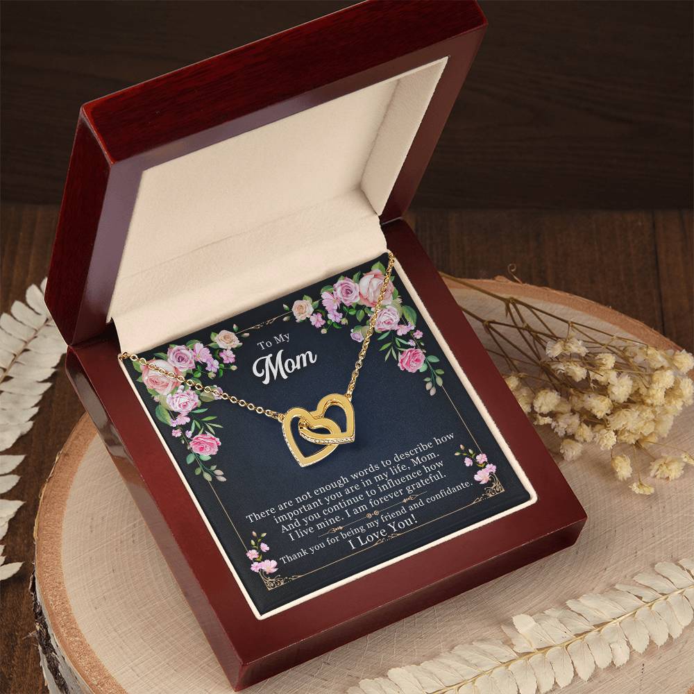 To My Mom - Thank You For Being My Friend Necklace