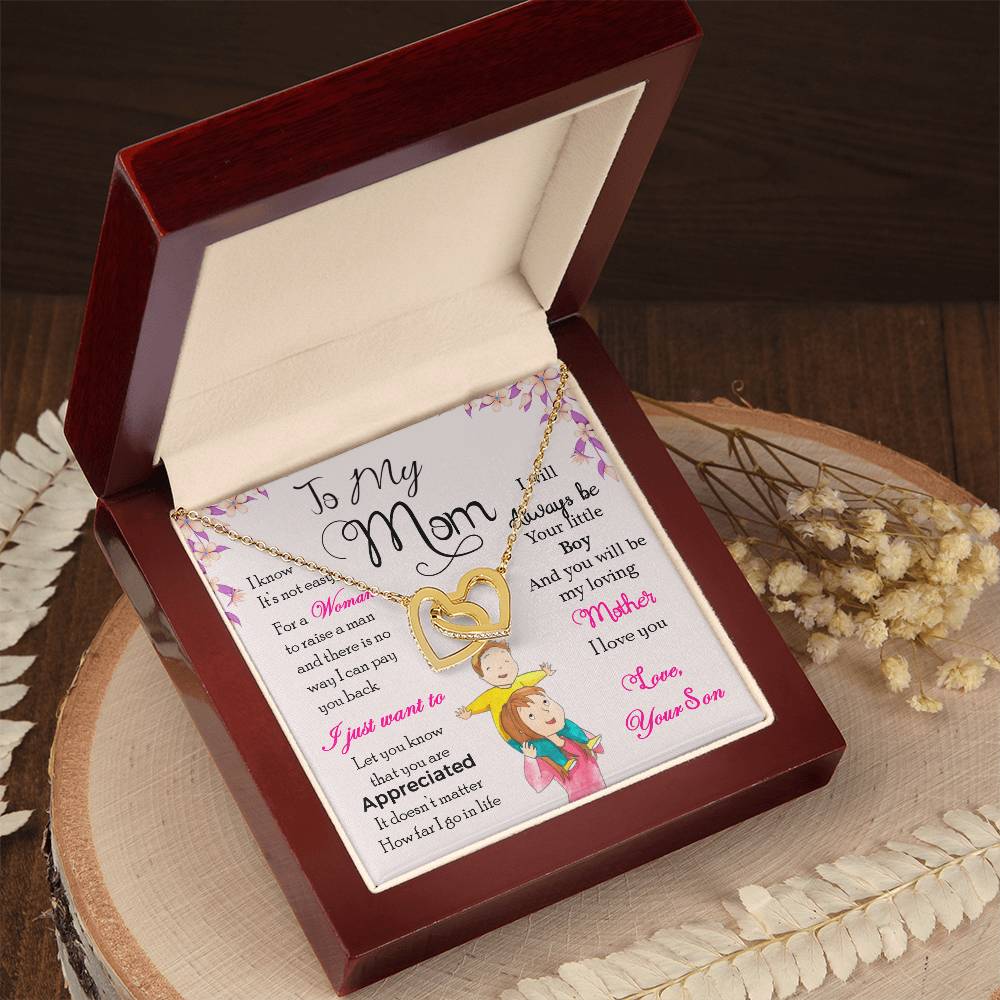 To My Mom – I Will Always Be Your Little Boy Necklace