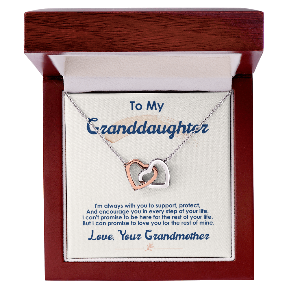 To My Granddaughter – I Love You For The Rest Of My Life Necklace
