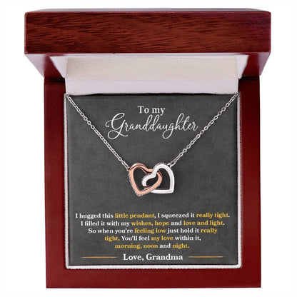 To My Granddaughter – You'll Feel My Love Within This Necklace