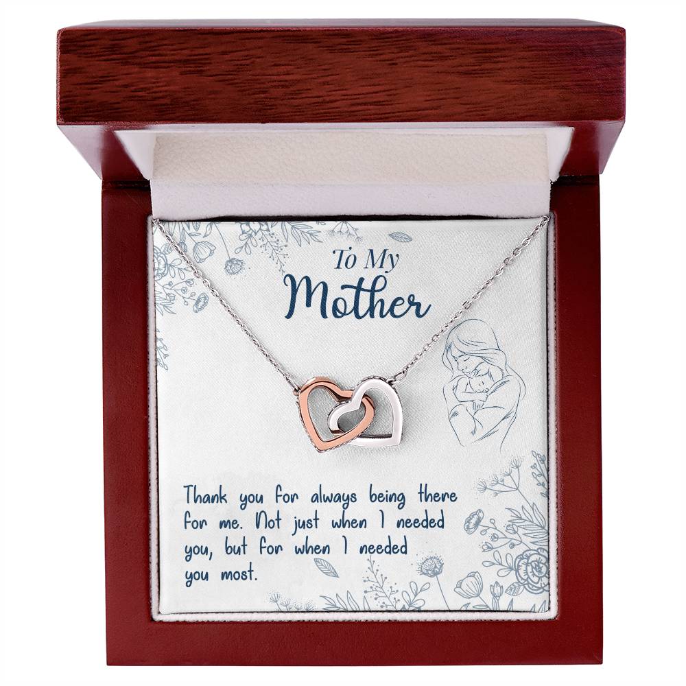 To My Mother – Thank You For Always Being There Necklace