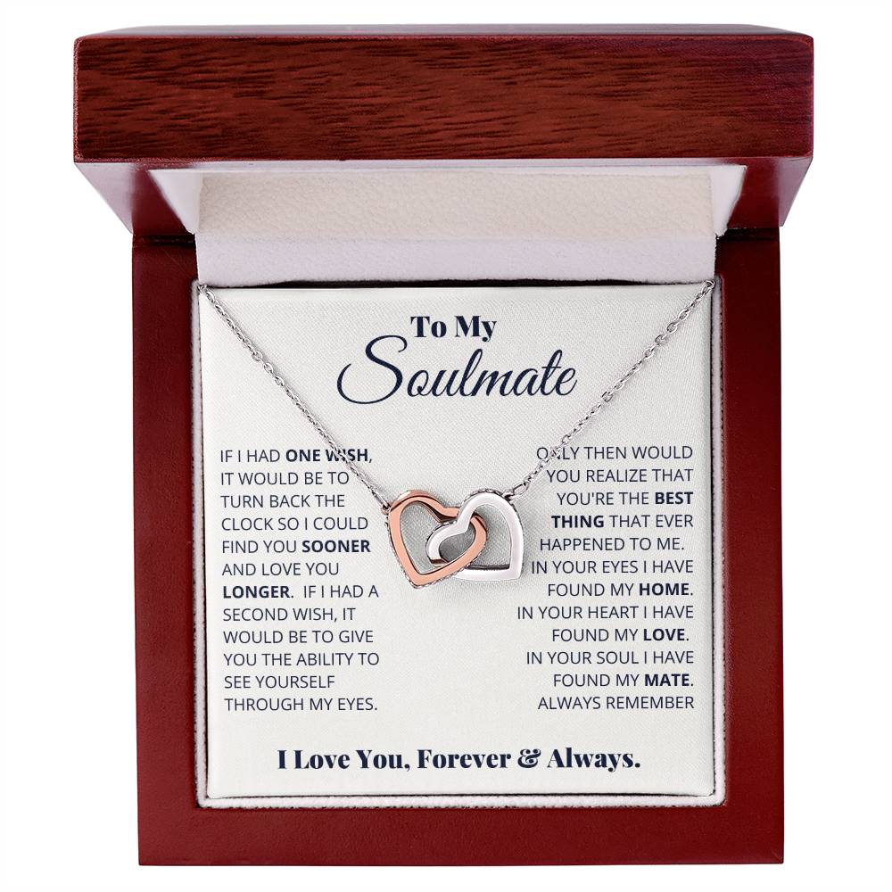 To My Soulmate – I Love You, Forever & Always Necklace