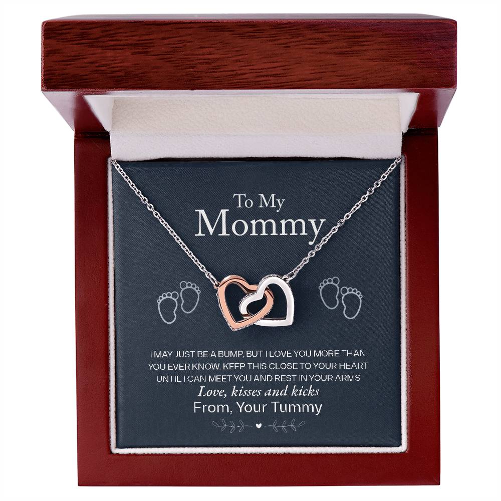 To My Mommy, Love From Your Tummy Necklace