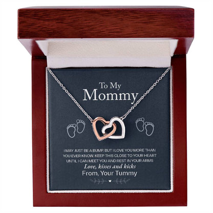 To My Mommy, Love From Your Tummy Necklace