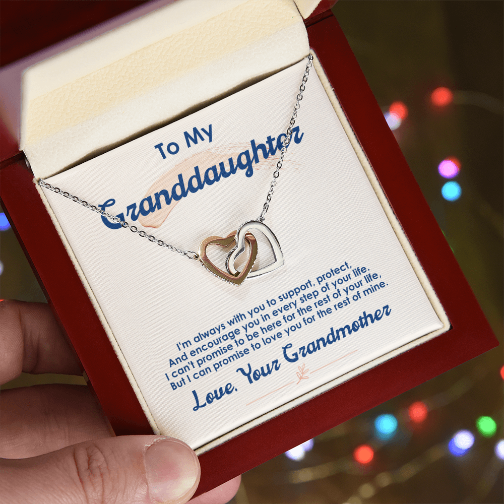 To My Granddaughter – I Love You For The Rest Of My Life Necklace
