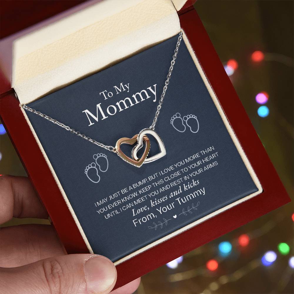To My Mommy, Love From Your Tummy Necklace