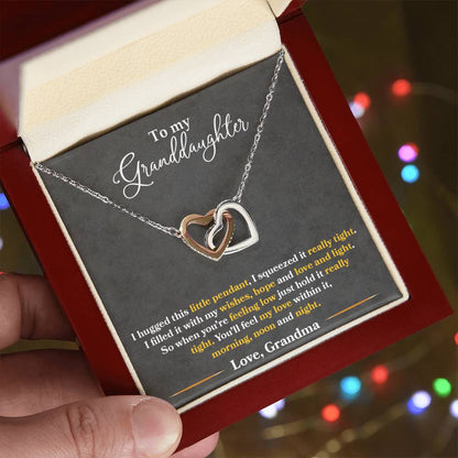 To My Granddaughter – You'll Feel My Love Within This Necklace