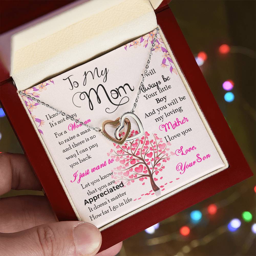 To My Mom – I Know It's Not Easy, Thank You For Everything Necklace