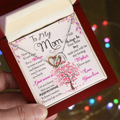 To My Mom – I Know It's Not Easy, Thank You For Everything Necklace