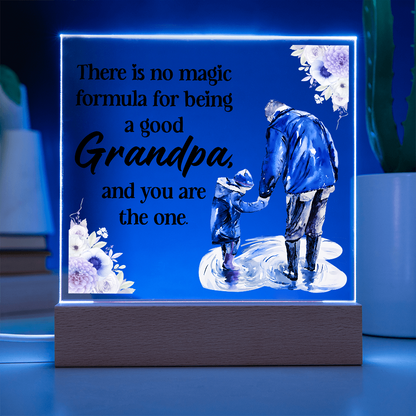 To My Grandpa – You Are the One | LED Acrylic Keepsake Plaque