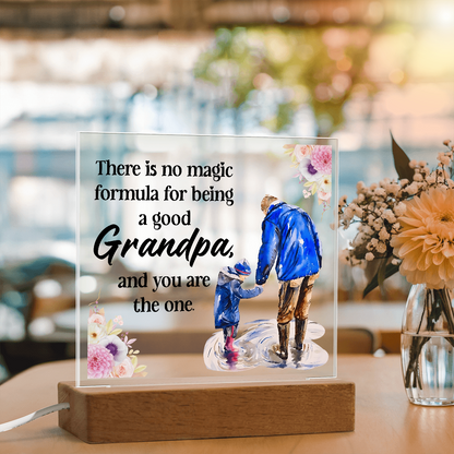 To My Grandpa – You Are the One | LED Acrylic Keepsake Plaque