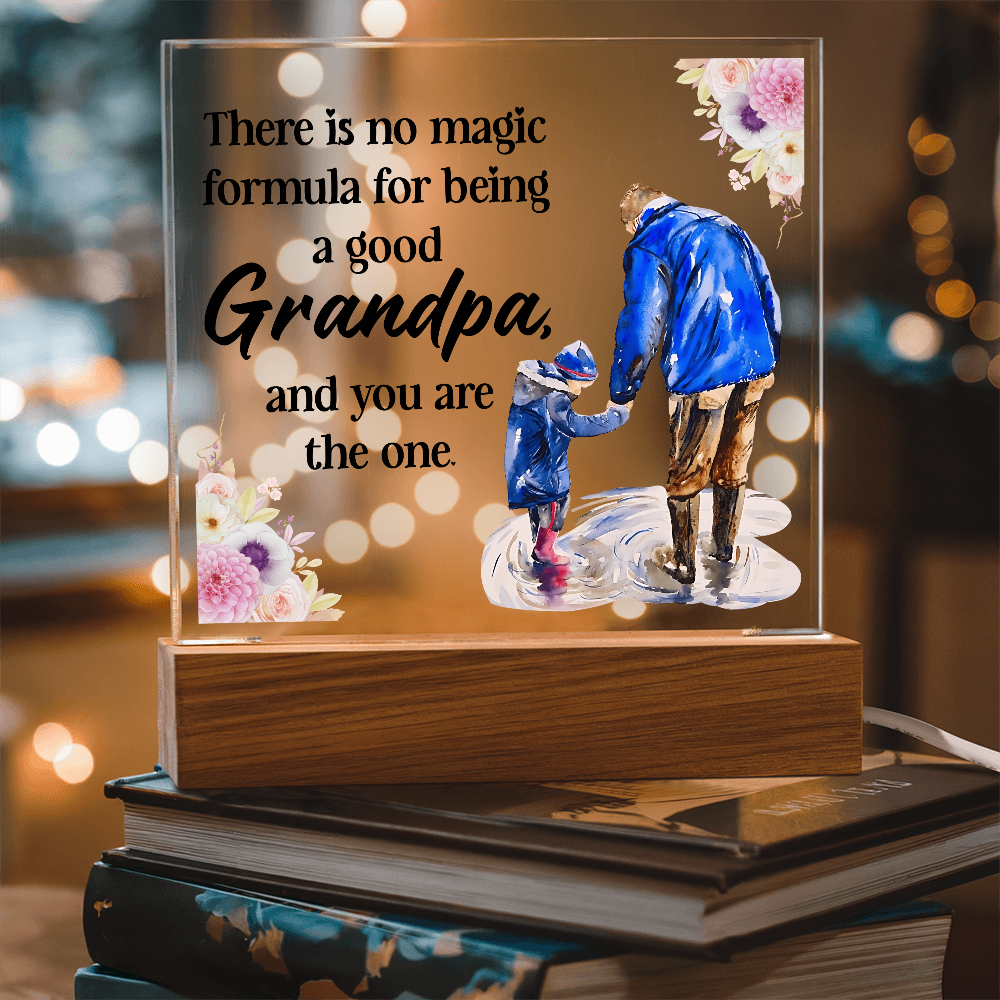 To My Grandpa – You Are the One | LED Acrylic Keepsake Plaque