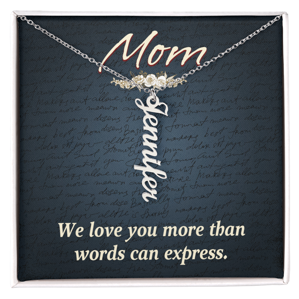 To Mom – Personalized Multi-Name Necklace | Up to 4 Names