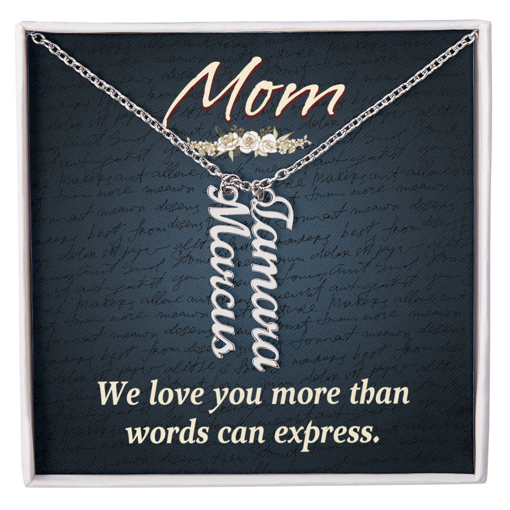 To Mom – Personalized Multi-Name Necklace | Up to 4 Names