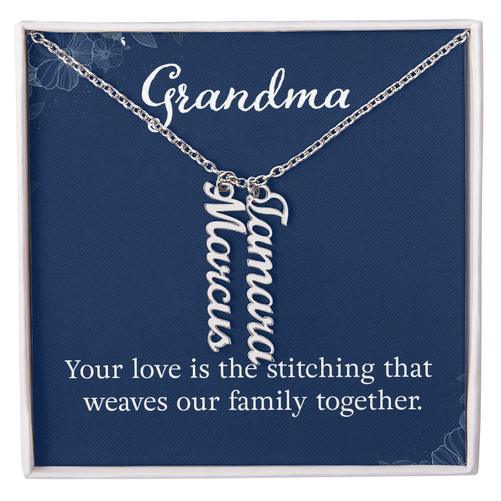 To Grandma – Personalized Multi-Name Necklace | Up to 4 Names