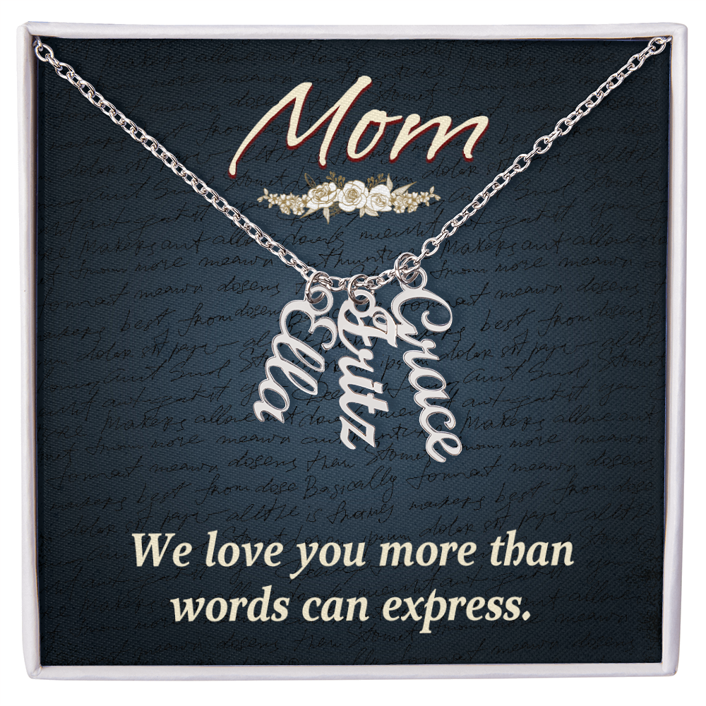 To Mom – Personalized Multi-Name Necklace | Up to 4 Names