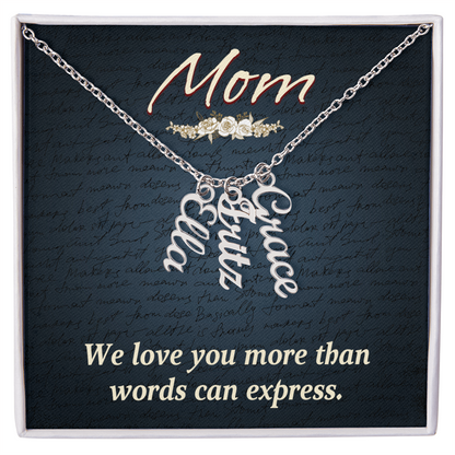 To Mom – Personalized Multi-Name Necklace | Up to 4 Names