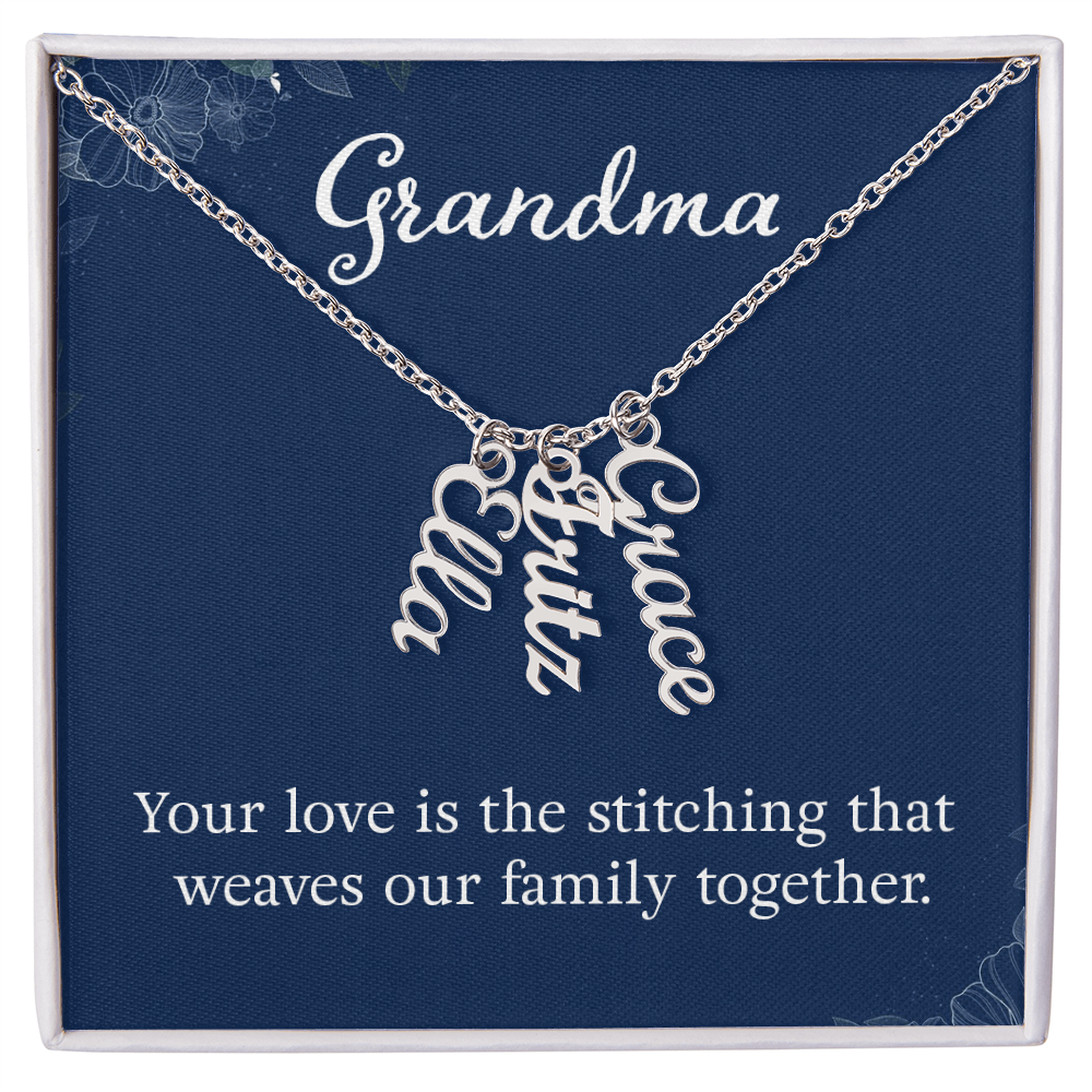 To Grandma – Personalized Multi-Name Necklace | Up to 4 Names