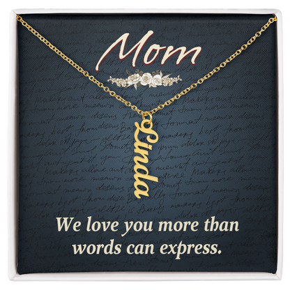 To Mom – Personalized Multi-Name Necklace | Up to 4 Names
