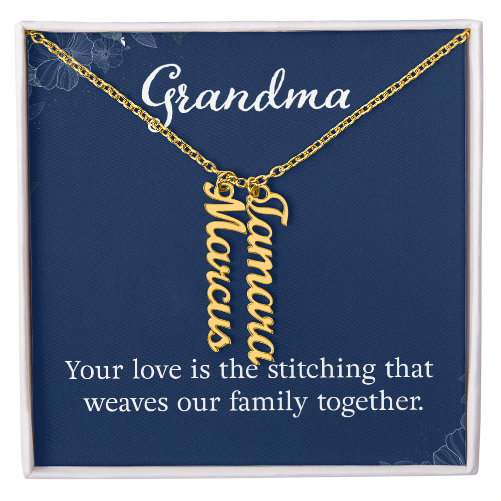 To Grandma – Personalized Multi-Name Necklace | Up to 4 Names