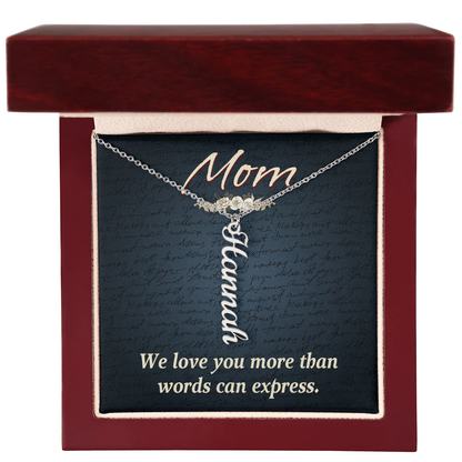 To Mom – Personalized Multi-Name Necklace | Up to 4 Names