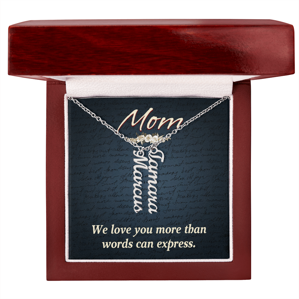 To Mom – Personalized Multi-Name Necklace | Up to 4 Names