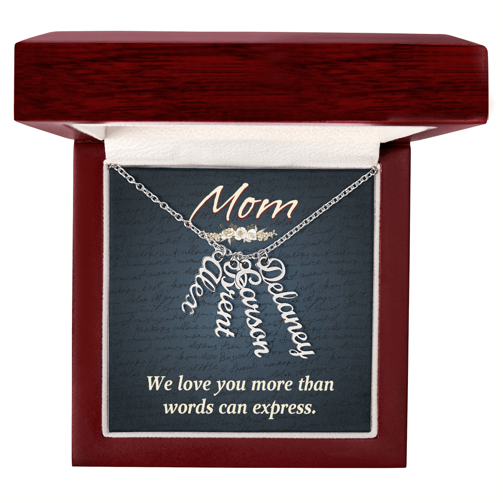 To Mom – Personalized Multi-Name Necklace | Up to 4 Names