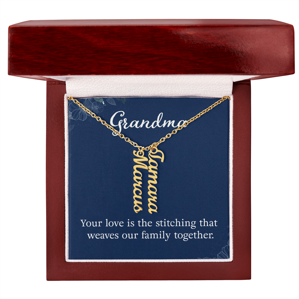 To Grandma – Personalized Multi-Name Necklace | Up to 4 Names