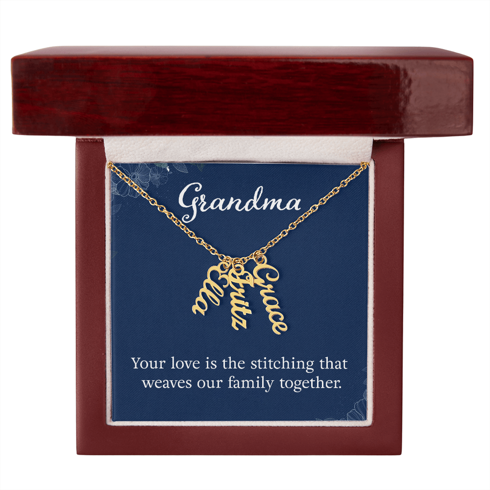 To Grandma – Personalized Multi-Name Necklace | Up to 4 Names