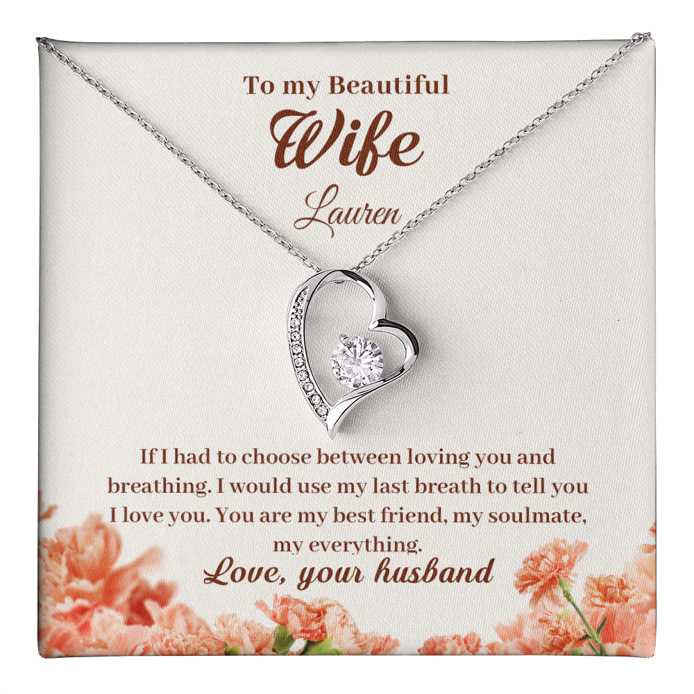 To My Wife – You Are My Everything | Personalized Forever Love Necklace