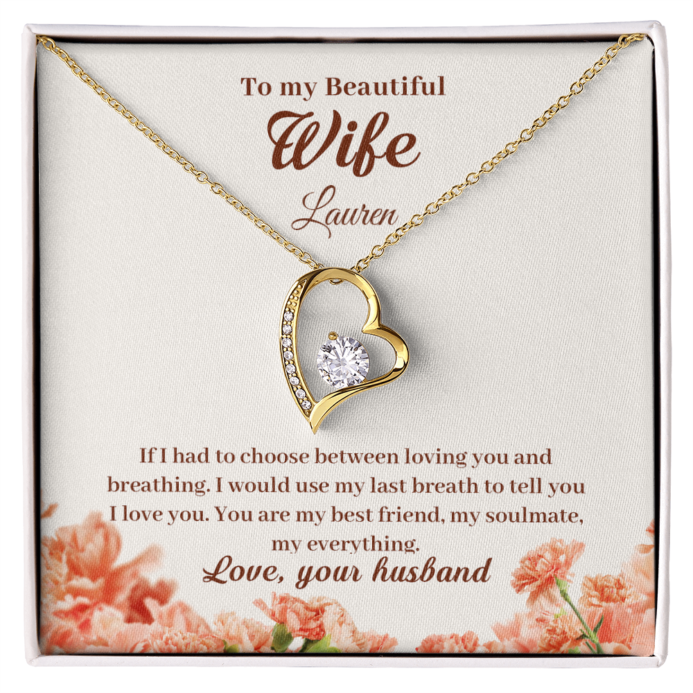To My Wife – You Are My Everything | Personalized Forever Love Necklace