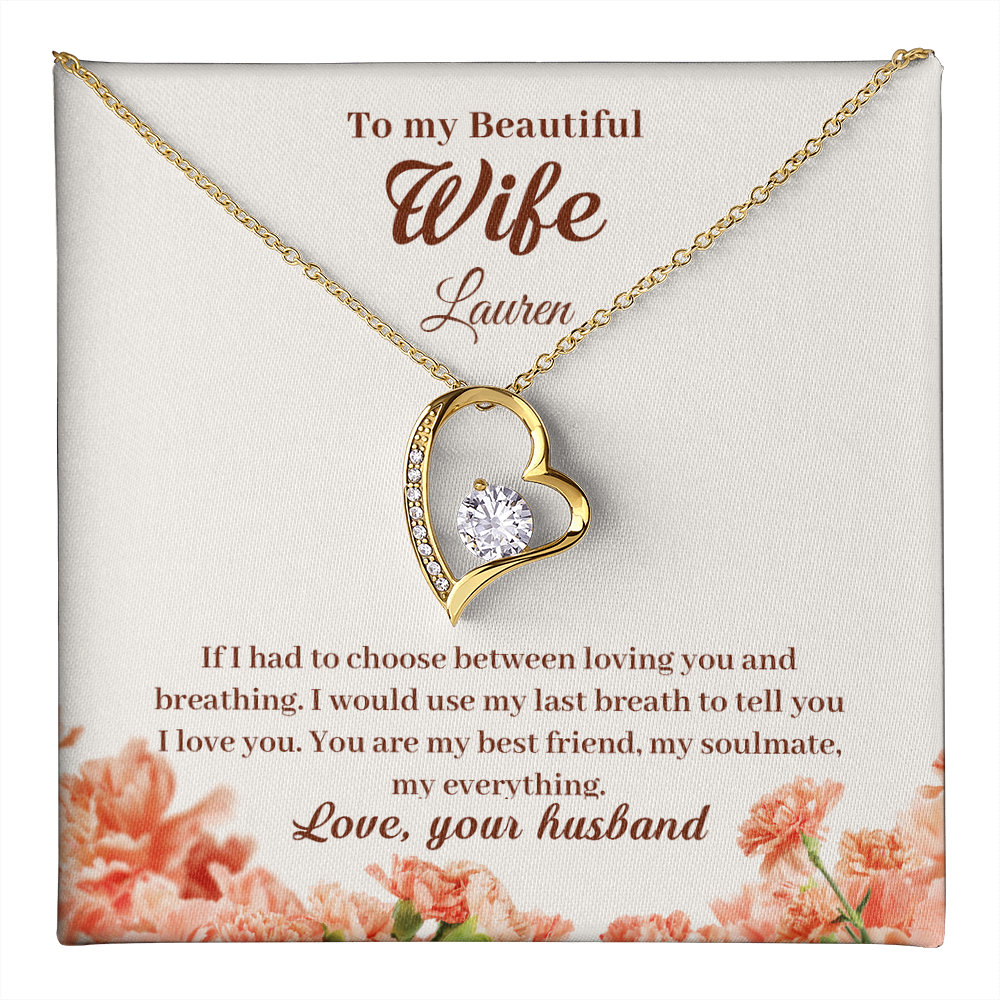 To My Wife – You Are My Everything | Personalized Forever Love Necklace