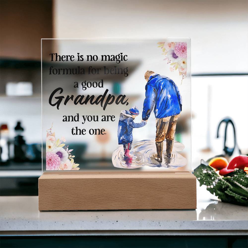 To My Grandpa – You Are the One | LED Acrylic Keepsake Plaque