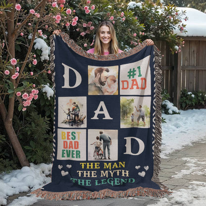 Best Dad Ever – The Man, The Myth, The Legend | Woven Blanket