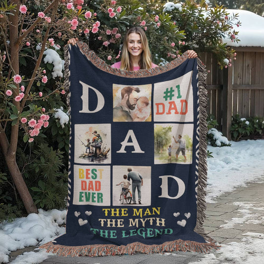 Best Dad Ever – The Man, The Myth, The Legend | Woven Blanket